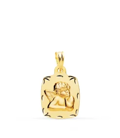 Medalla Bebé Ángel De La Guarda Tonel Oro 18K 19 Mm<Alda Joyeros Discount