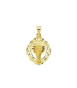 Medalla Calada Virgen Del Pilar 18 Ktes 35Mm<Alda Joyeros Outlet