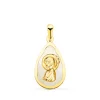 Medalla Comunion Nacar Oro 18K Virgen Niña Gota<Alda Joyeros Online
