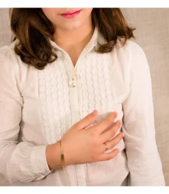 Medalla Comunion Oro 18K Virgen Niña Nacar<Alda Joyeros Fashion