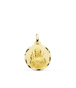 Medalla Corazon De Jesus Oro 18K 18 Mm Tallada<Alda Joyeros Clearance