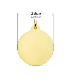 Medalla Corazon De Jesus Oro 18K 28 Mm Bisel<Alda Joyeros Outlet