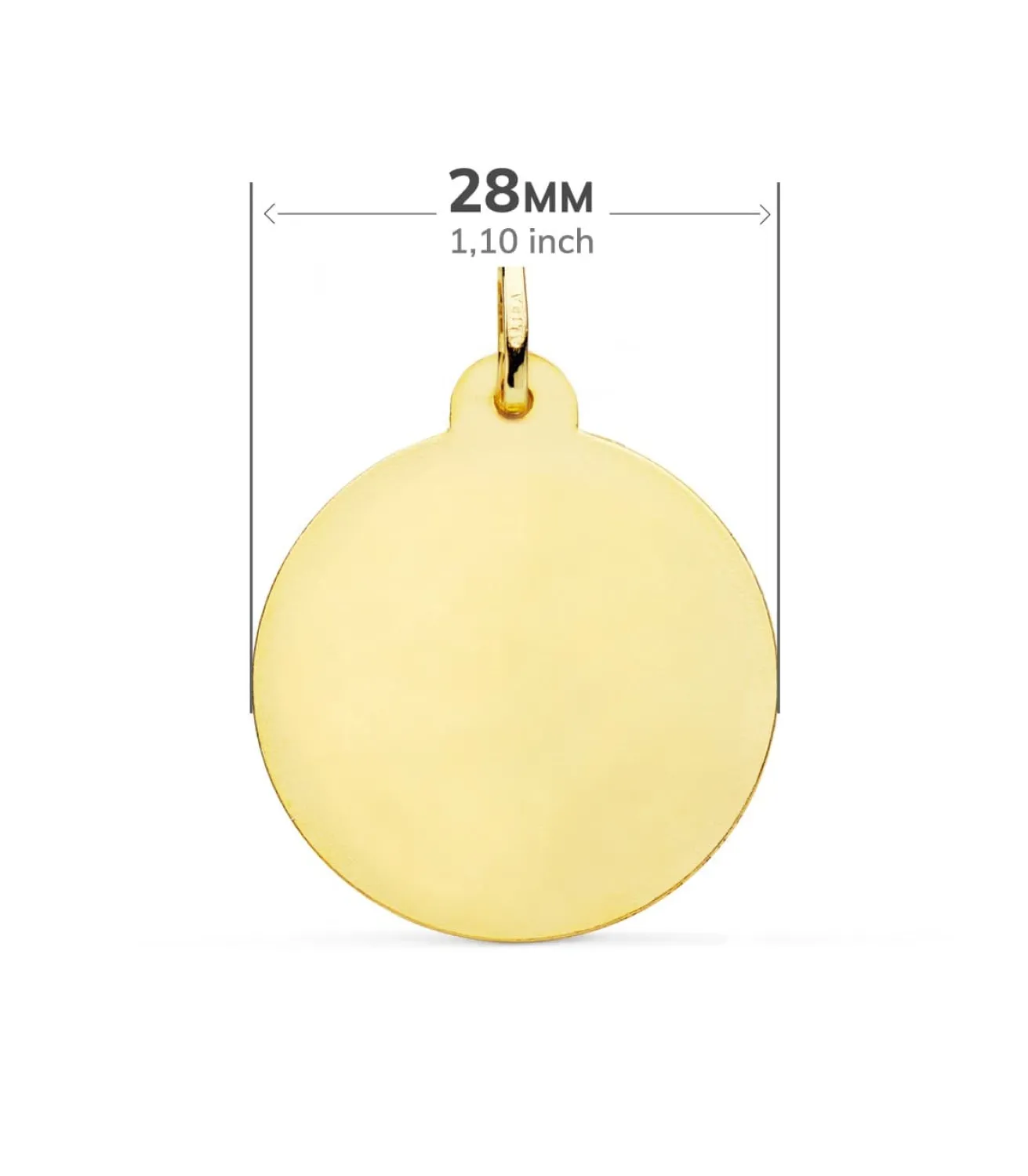 Medalla Corazon De Jesus Oro 18K 28 Mm Bisel<Alda Joyeros Outlet