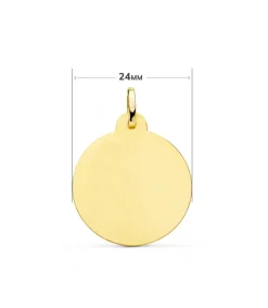 Medalla Corazon De Jesus Oro 18K 24 Mm Calada<Alda Joyeros Fashion