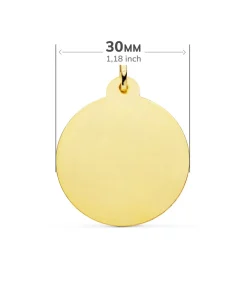 Medalla Corazon De Jesus Oro 18K 30 Mm Bisel<Alda Joyeros Outlet