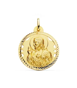 Medalla Corazon De Jesus Oro 18K 28 Mm Calada<Alda Joyeros Fashion