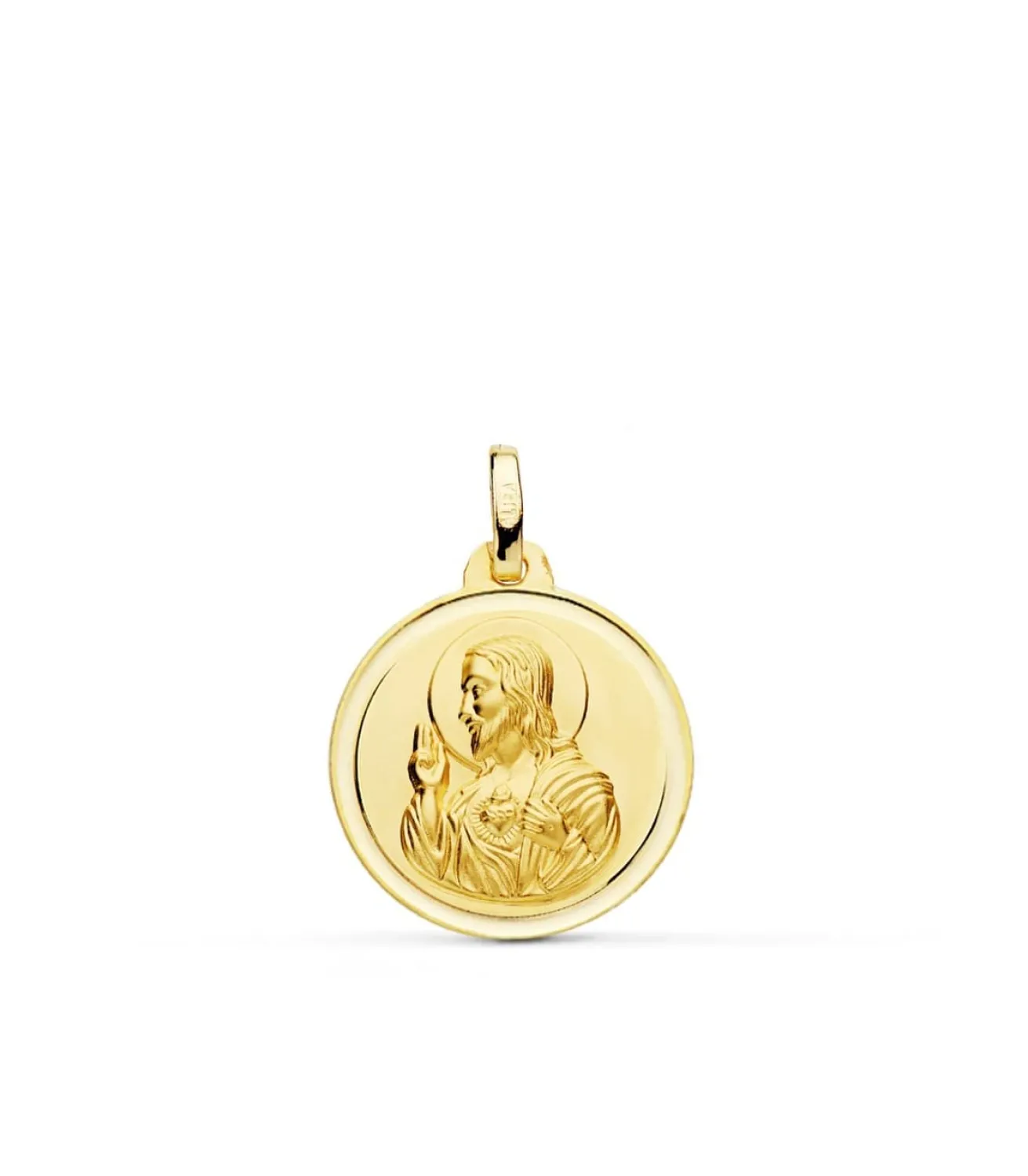 Medalla Corazon De Jesus Oro 18K 18 Mm Bisel<Alda Joyeros Clearance