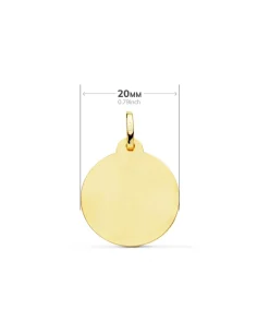 Medalla Corazon De Jesus Oro 18K 20 Mm Bisel<Alda Joyeros Clearance