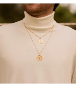Medalla De San Benito Oro 18K Mate Y Brillo 24Mm<Alda Joyeros Discount
