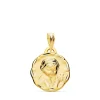 Medalla Dulce Nino De La Flor Oro 18K 15Mm Tallada<Alda Joyeros Fashion