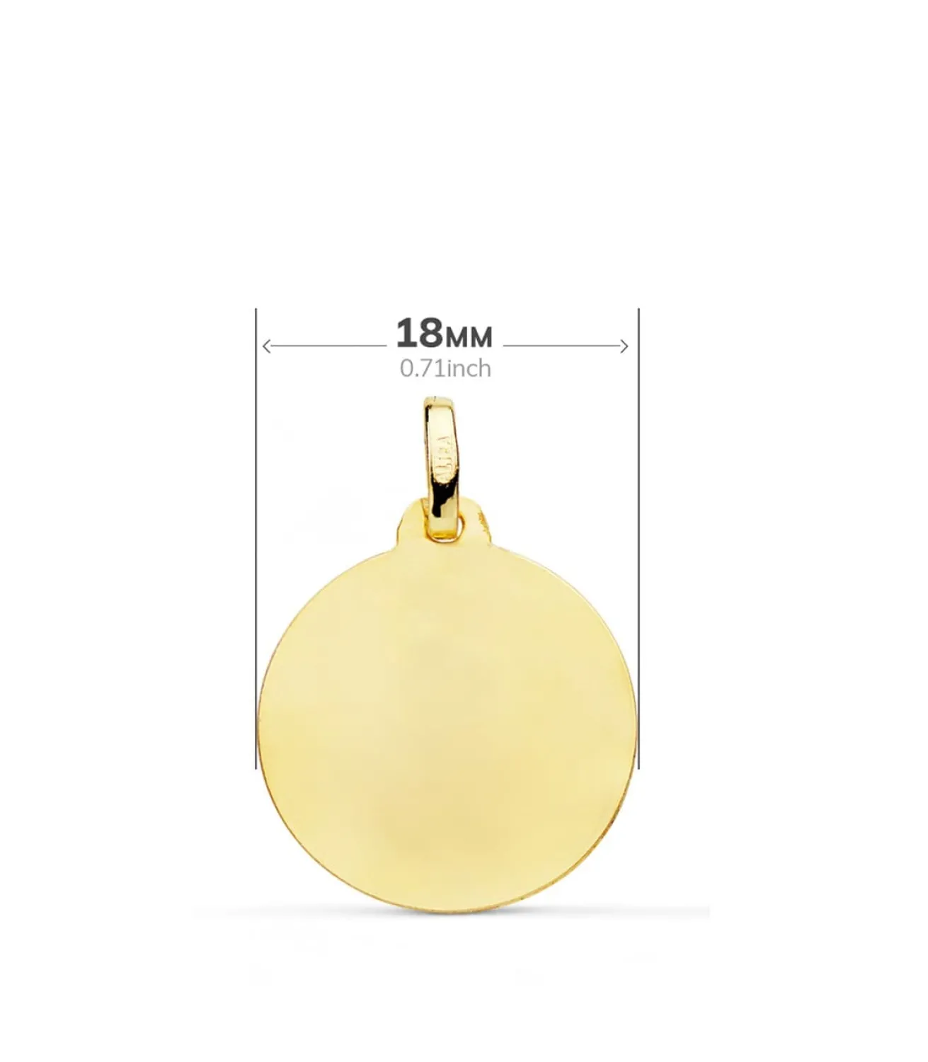 Medalla Jesus Del Gran Poder 18K 18Mm Tallada<Alda Joyeros Outlet