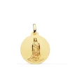 Medalla 18K Virgen Guadalupe Mexico 18Mm Mate<Alda Joyeros Fashion