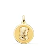 Medalla 18Kt 18Mm Virgen Niña Rezando Brillo<Alda Joyeros Online
