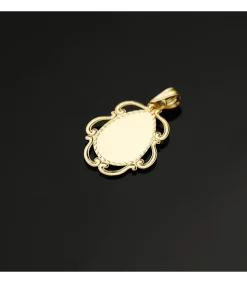 Medalla Marco Virgen Niña Oro 18K 22Mm<Alda Joyeros Online