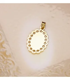 Medalla Milagrosa Oro 18K Cerco Calado 30 Mm<Alda Joyeros Hot