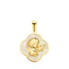 Medalla Nacar Ángel Y Paloma Oro Amarillo 18K<Alda Joyeros Store