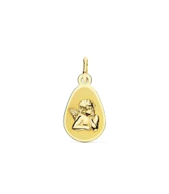 Medalla Ángel Burlon Bebé Oro Amarillo 18K 17 Mm<Alda Joyeros Hot