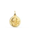 Medalla Ángel Y Pajaro Oro Amarillo 18K 16Mm Bisel<Alda Joyeros Online