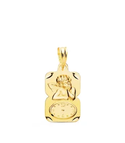 Medalla Ángel Y Reloj Diseno Oro 18Ktes<Alda Joyeros Fashion