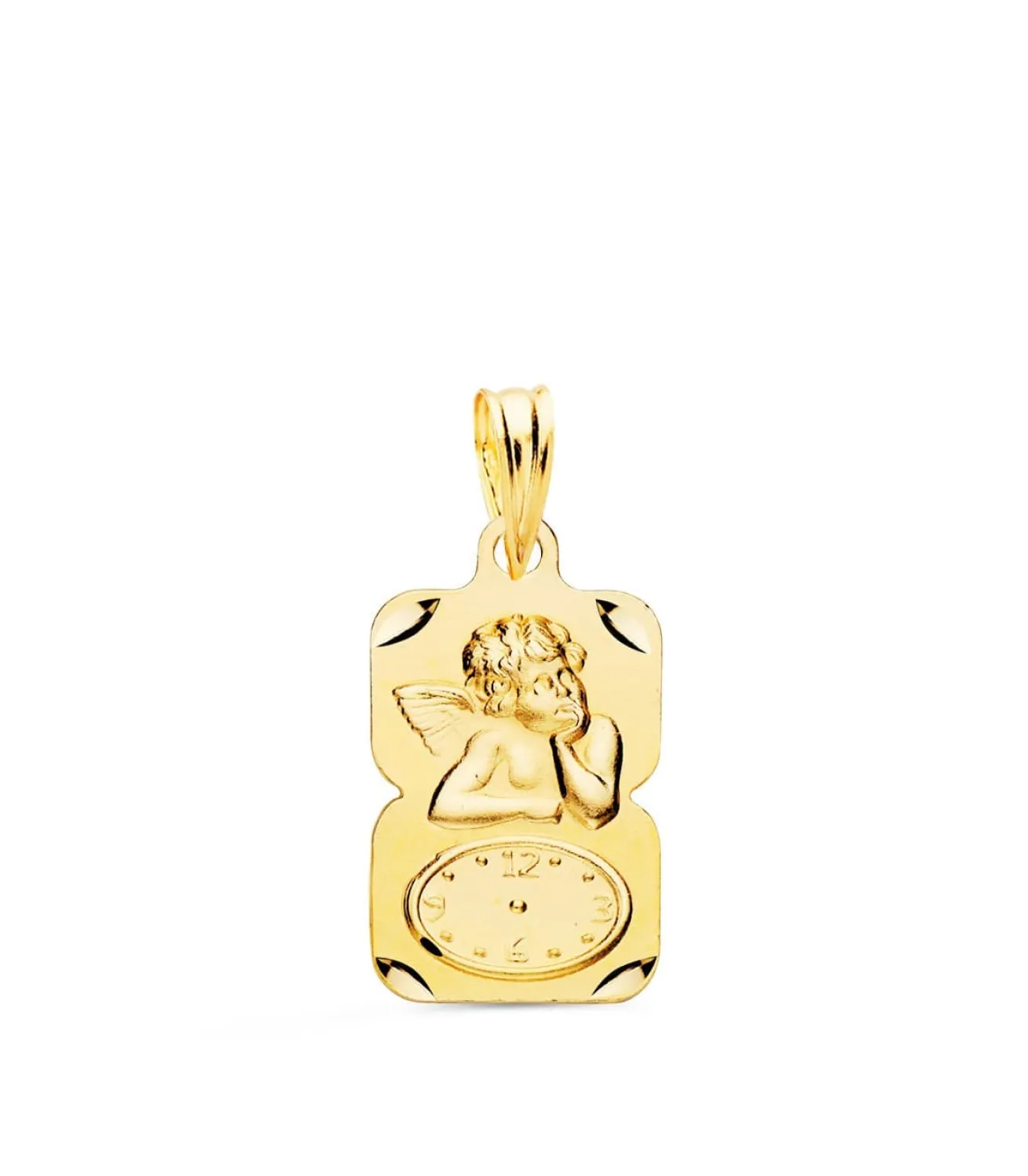 Medalla Ángel Y Reloj Diseno Oro 18Ktes<Alda Joyeros Fashion