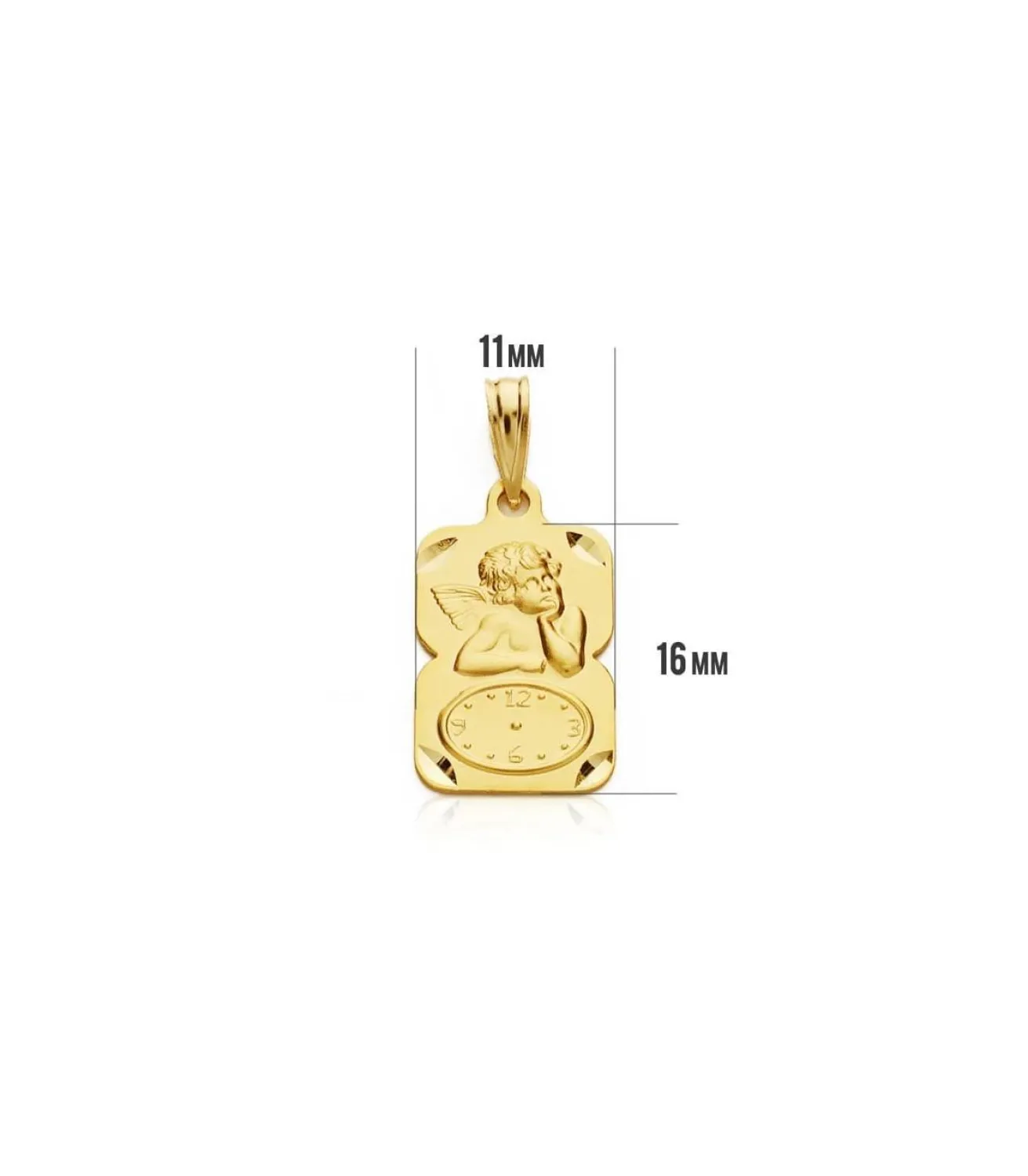 Medalla Ángel Y Reloj Diseno Oro 18Ktes<Alda Joyeros Fashion