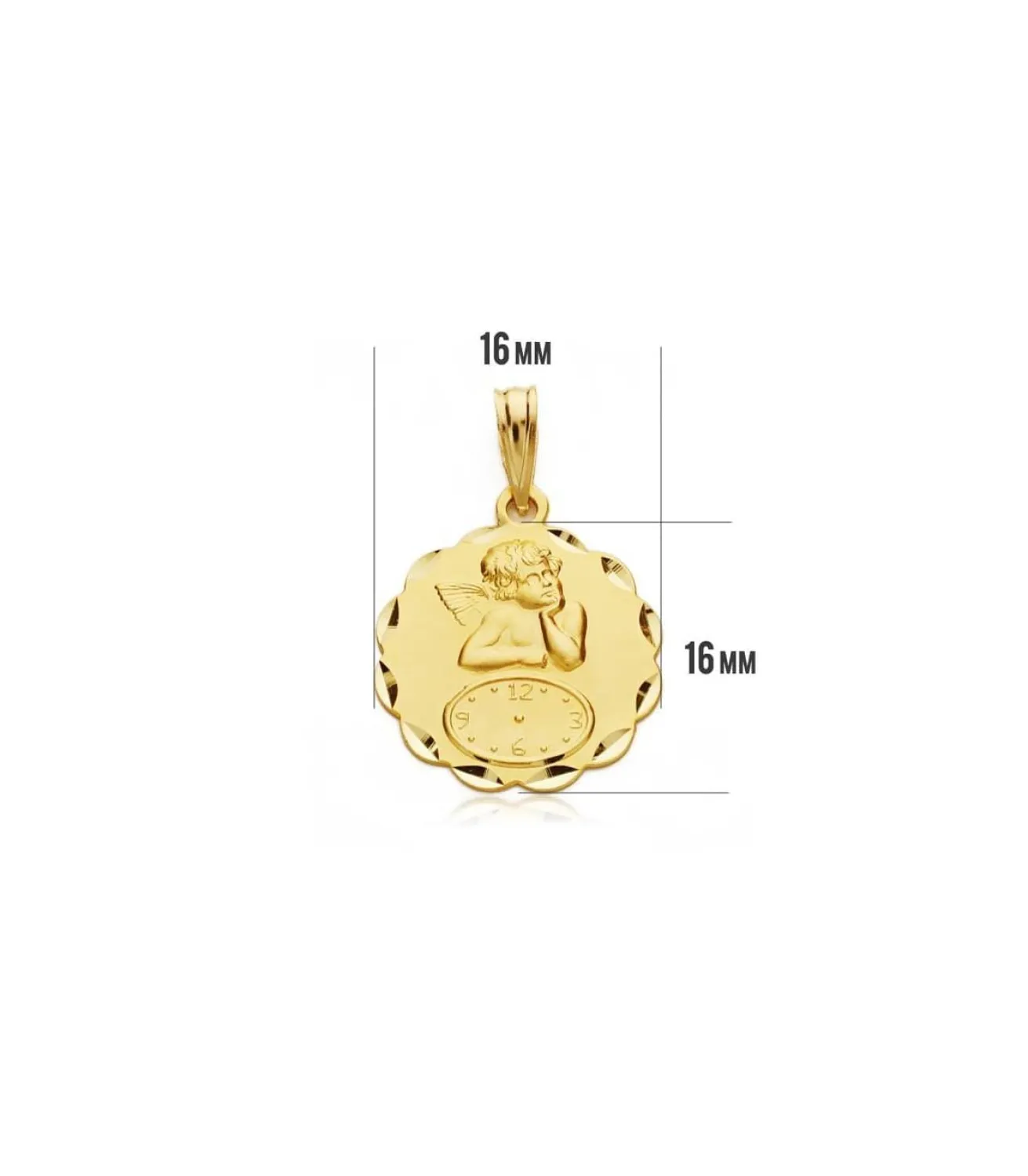 Medalla Ángel Y Reloj Hojas Oro 18Ktes<Alda Joyeros Best Sale