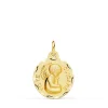 Medalla Ángel Yo Te Cuidare 18K 16Mm Tallada<Alda Joyeros Store