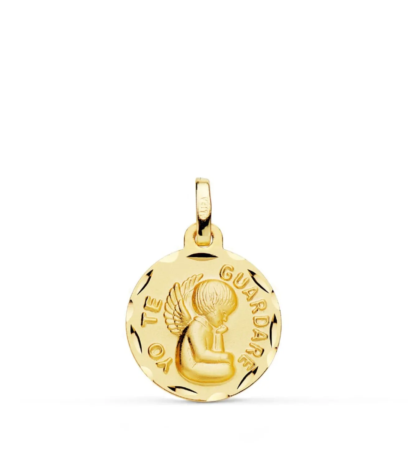 Medalla Ángel "Yo Te Guardare" 18K 16Mm<Alda Joyeros Best