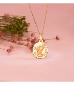 Medalla Ángel "Yo Te Guardare" Oro 18K Bisel 16Mm<Alda Joyeros Discount