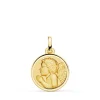 Medalla Ángelito Rezando Oro 18K 16Mm Bisel<Alda Joyeros Flash Sale