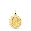 Medalla Ángelito Rezando Oro 18K 18Mm Bisel<Alda Joyeros Outlet