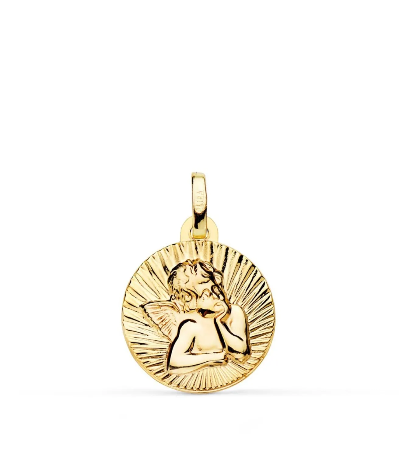 Medalla Oro 9K Ángelito 14 Mm<Alda Joyeros Flash Sale