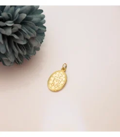Medalla Oval Virgen Milagrosa Oro 18K 20Mm<Alda Joyeros Clearance