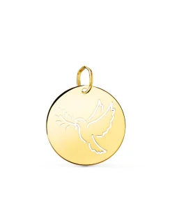 Medalla Paloma Oro 18K 18Mm Calada<Alda Joyeros Sale