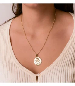 Medalla Redonda Ángel Oro Amarillo 18K 28 Mm<Alda Joyeros Sale