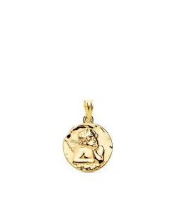 Medalla Redonda Ángel Oro Amarillo 18K 16 Mm<Alda Joyeros Flash Sale
