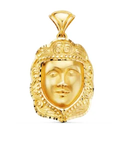 Medalla Rostro Virgen Del Rocio Oro 18K 35Mm<Alda Joyeros Sale