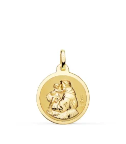 Medalla San Antonio Oro 18K 18Mm Brillo<Alda Joyeros Sale