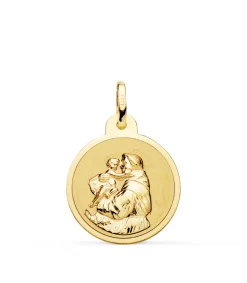 Medalla San Antonio Oro 18K 20Mm Brillo<Alda Joyeros Online