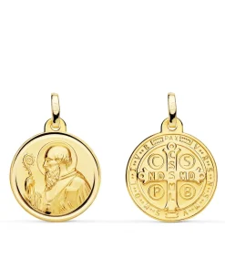 Medalla San Benito 18 Ktes 18Mm<Alda Joyeros Discount
