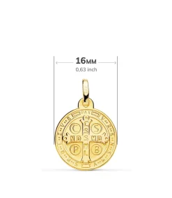 Medalla San Benito 18 Ktes 16Mm<Alda Joyeros Discount