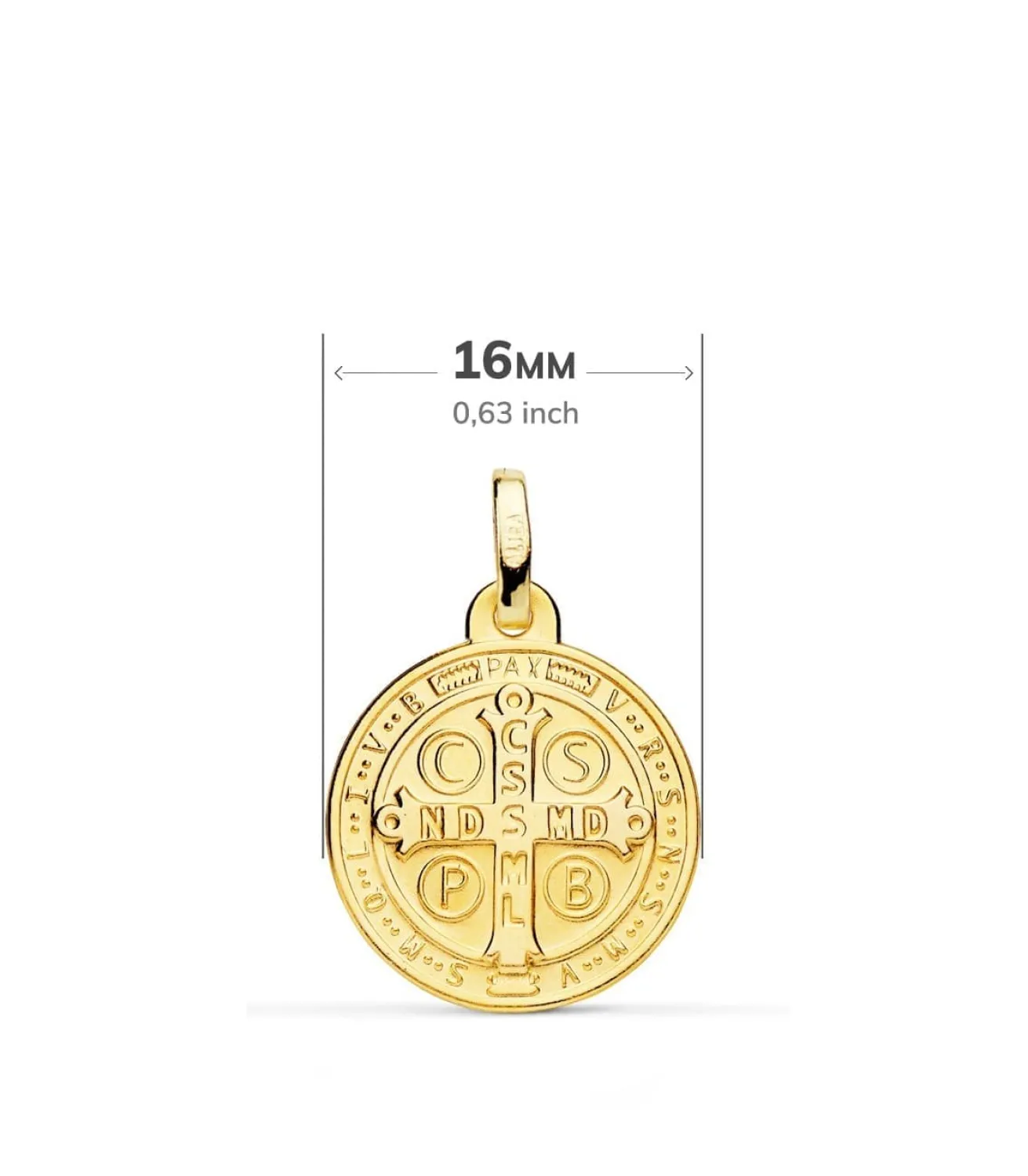 Medalla San Benito 18 Ktes 16Mm<Alda Joyeros Discount