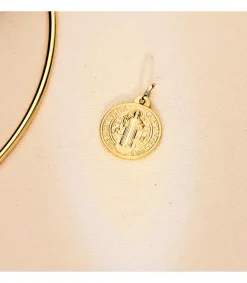 Medalla San Benito Monje Oro 18K 20Mm<Alda Joyeros Fashion