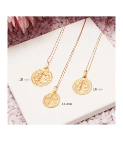 Medalla San Benito Monje Oro 18K 18Mm<Alda Joyeros Fashion