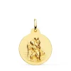 Medalla San Cristóbal Oro 18K 20Mm Matizada<Alda Joyeros Best