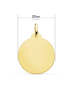 Medalla San Cristóbal Oro 18K 22Mm Matizada<Alda Joyeros Fashion