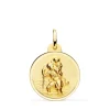 Medalla San Cristóbal Oro 18K 20Mm Bisel<Alda Joyeros New