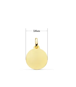 Medalla San Cristóbal Oro 18K 14Mm Matizada<Alda Joyeros Best Sale