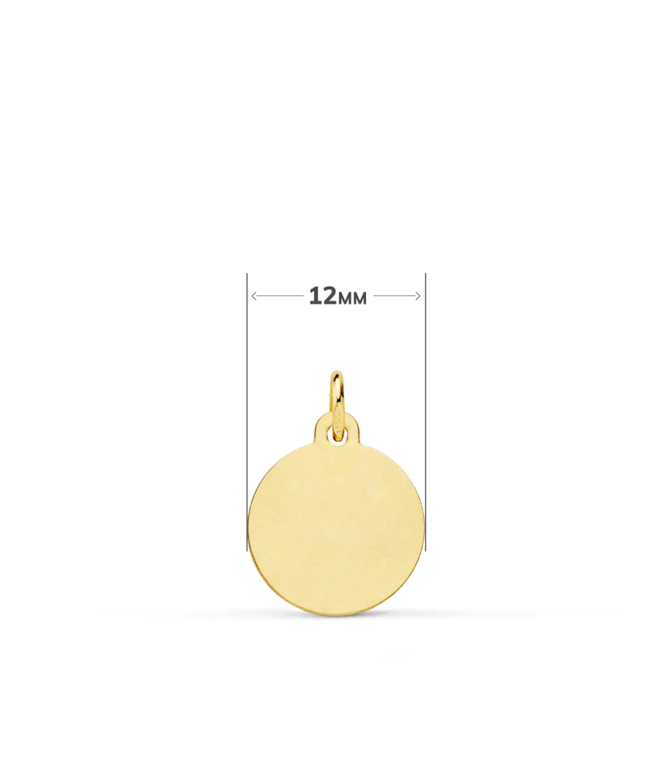 Medalla San Cristóbal Oro 18K 12Mm Matizada<Alda Joyeros New