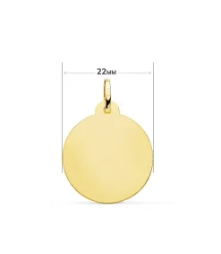 Medalla San Cristóbal Oro 18K 22Mm Tallada<Alda Joyeros Outlet